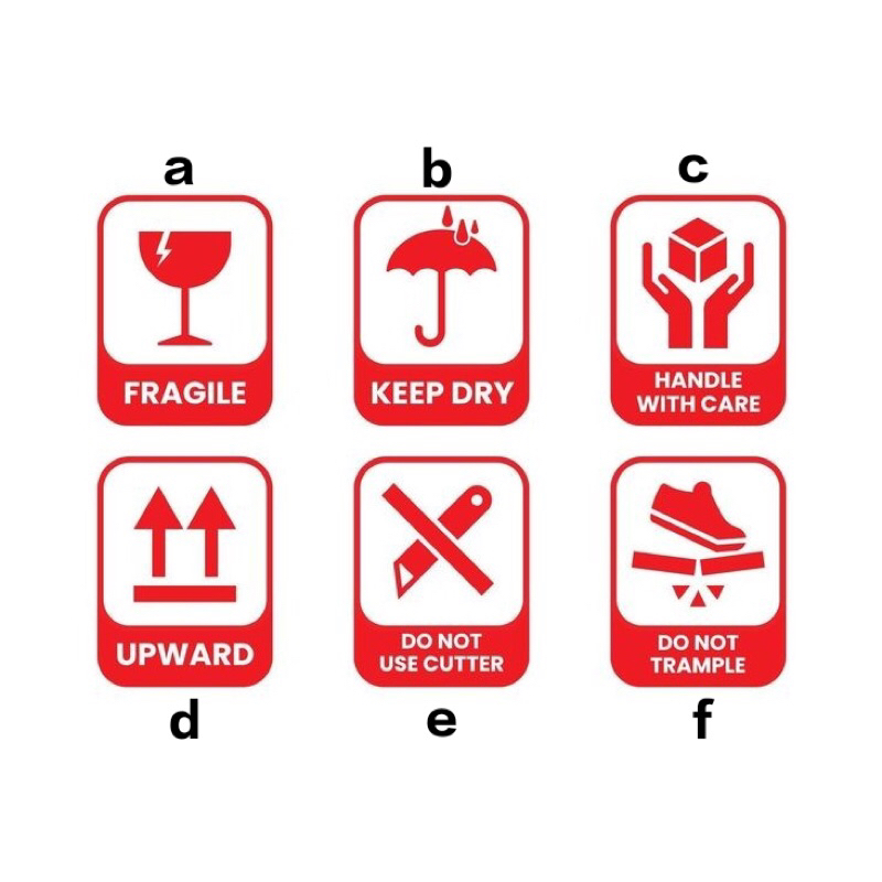 

stiker fragile anti pecah