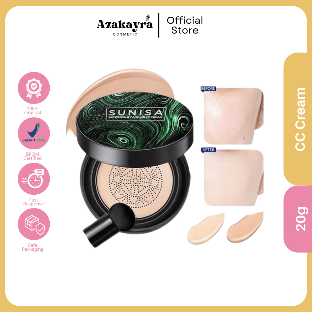 Azakayra Cosmetic - Bioaqua x Sunisa Bedak Cushion Waterproof