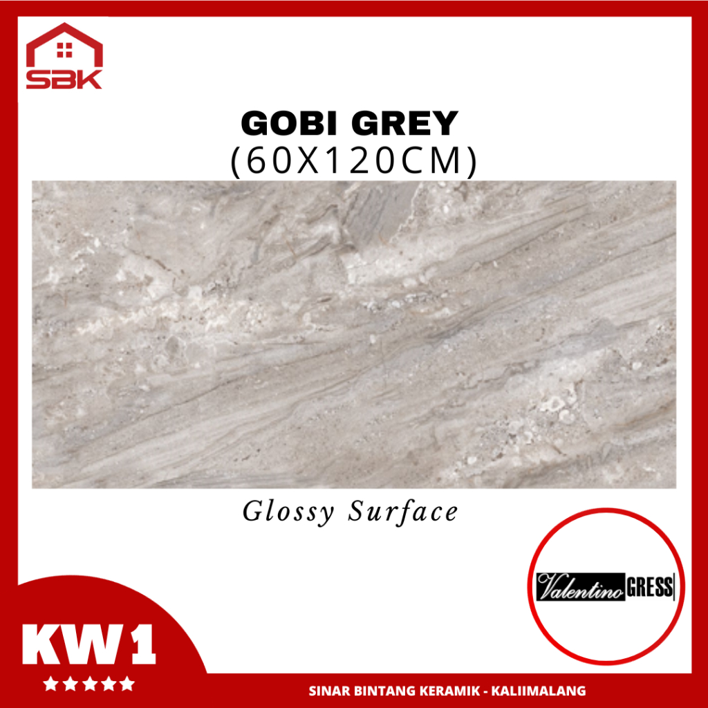 Granit Ruangan 60x120 Gobi Grey
