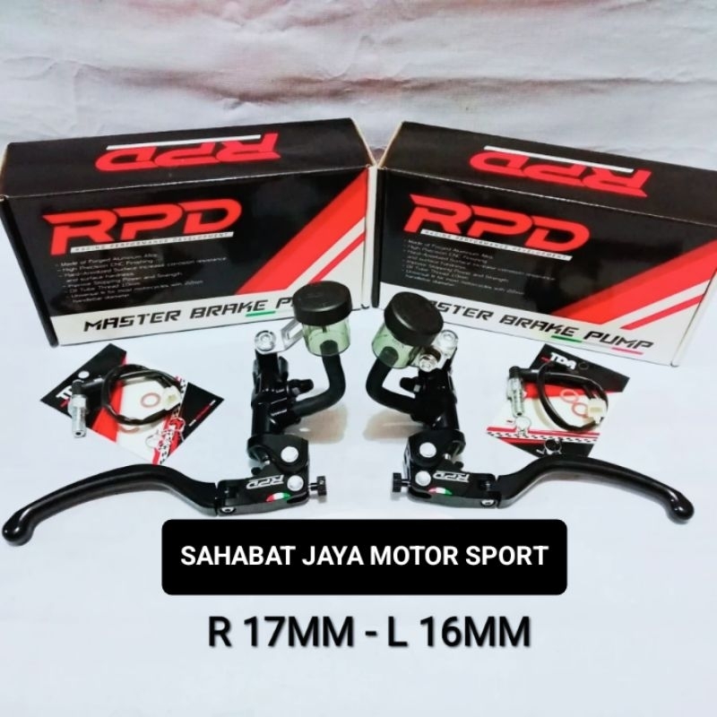 Master Rem Kanan RPD Radial 17MM Master Rem Kiri RPD Radial 16MM PCX 150 ADV 150 PCX 160 ADV 160 Nma