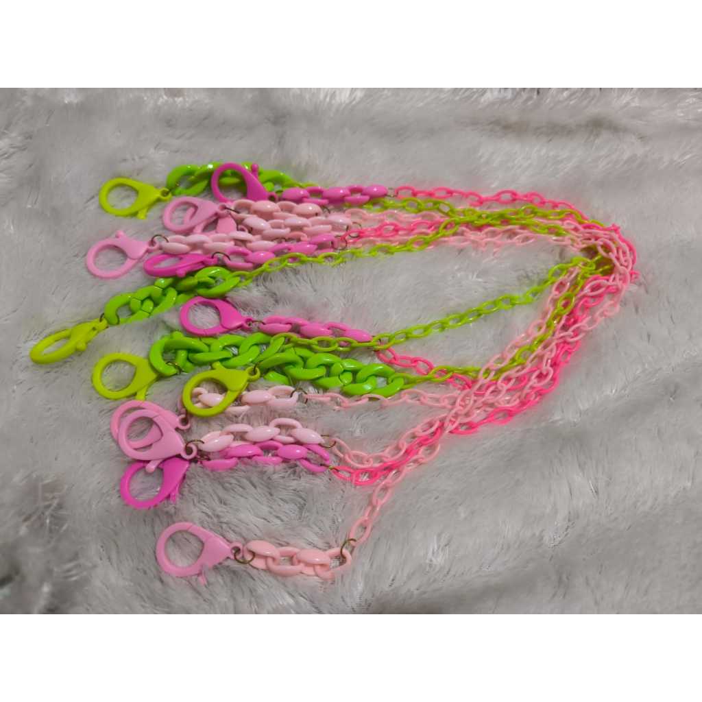 Strap Masker Rantai Akrilik Warna Wani Rantai Masker Akrilik Tali Masker Akrilik