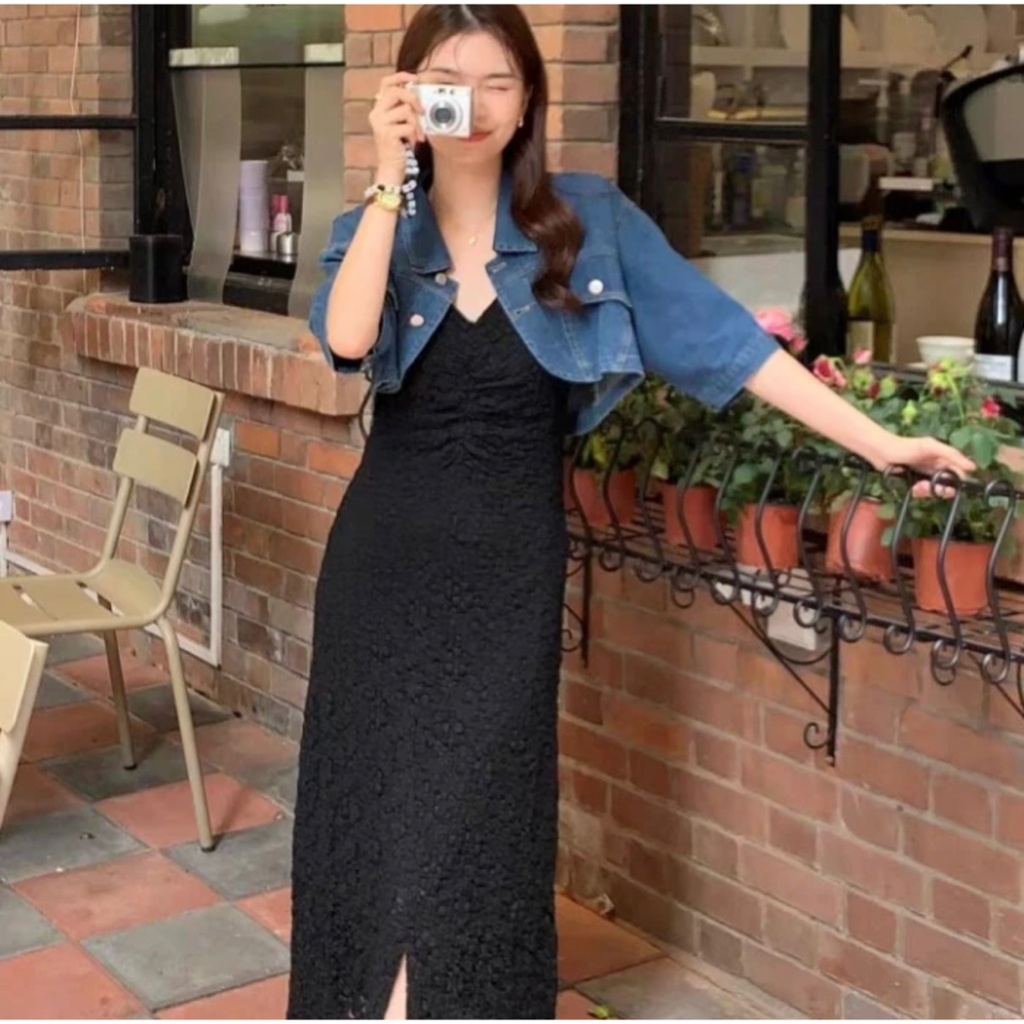 Jas jeans wanita / jas denim wanita / jas wanita fashion / korea style / jaket wanita / denim top wa