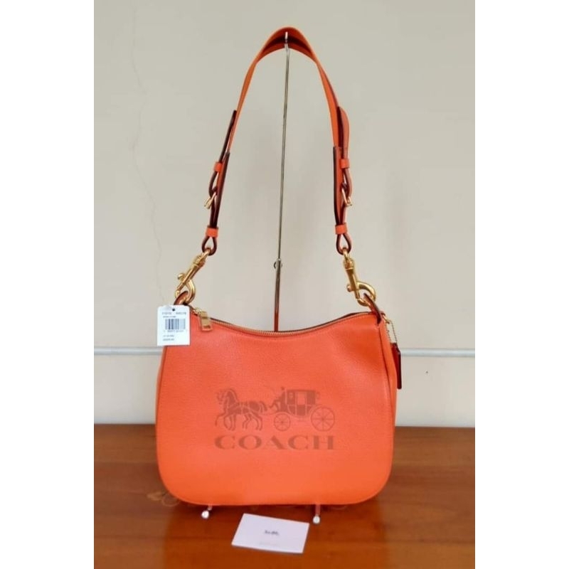 Sale Coach Leather Jes hobo dark orange