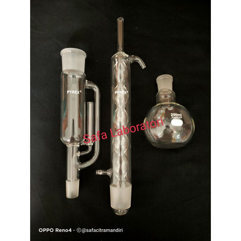 Soxhlet Set 250ml Pyrex/ Soxhlet Extractor 250ml Pyrex