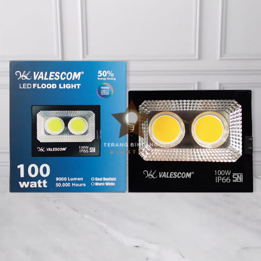 Lampu Sorot Tembak LED Valescom COB 100 watt 100W Super Bright