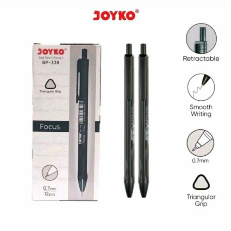 

Pulpen Joyko Vocus Bp-338/0,7mm (isi 12 pcs)