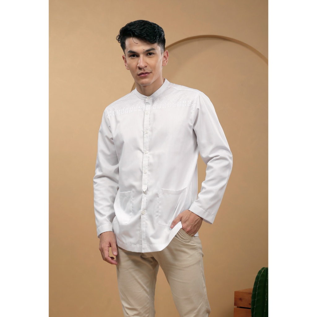 Zoya Altan Menswear - Baju Koko Pria Lengan Panjang - Bahan Linen