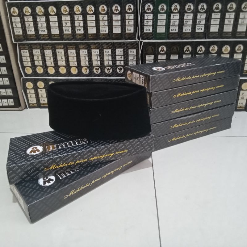 Manis Peci Songkok Kopiah  SNL Hitam