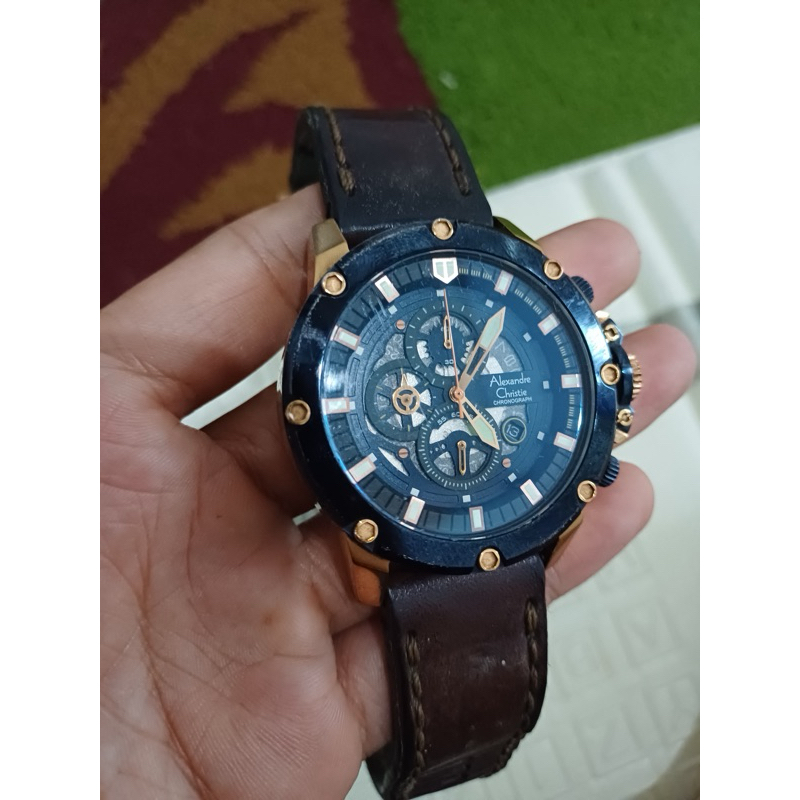jam tangan pria alexandre christie AC 6564 Second / seken / preloved lengkap box