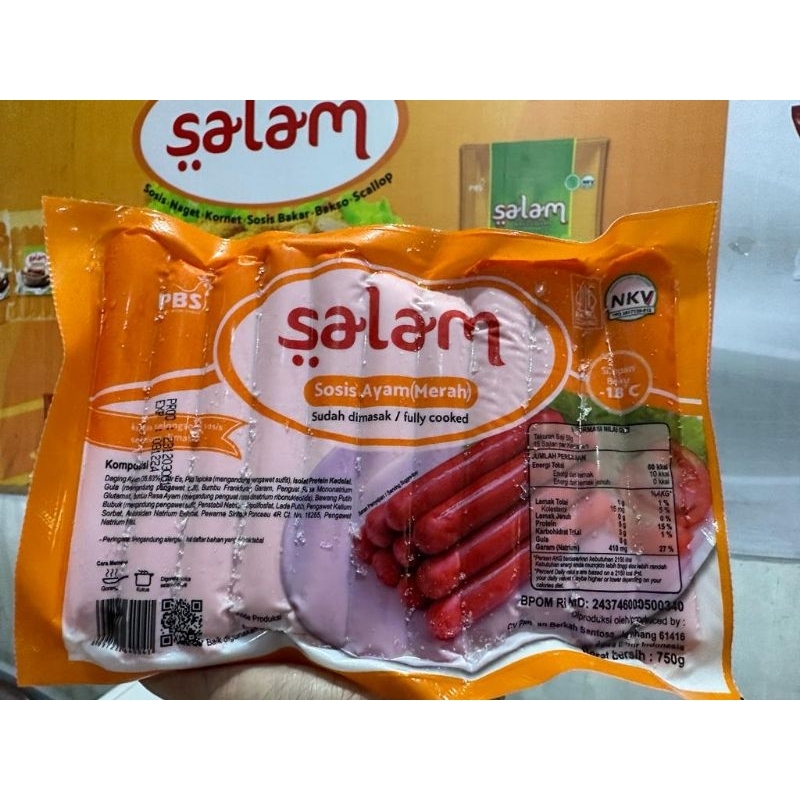 

Salam Sosis Ayam Merah berat 750 gr ( Best Seller )