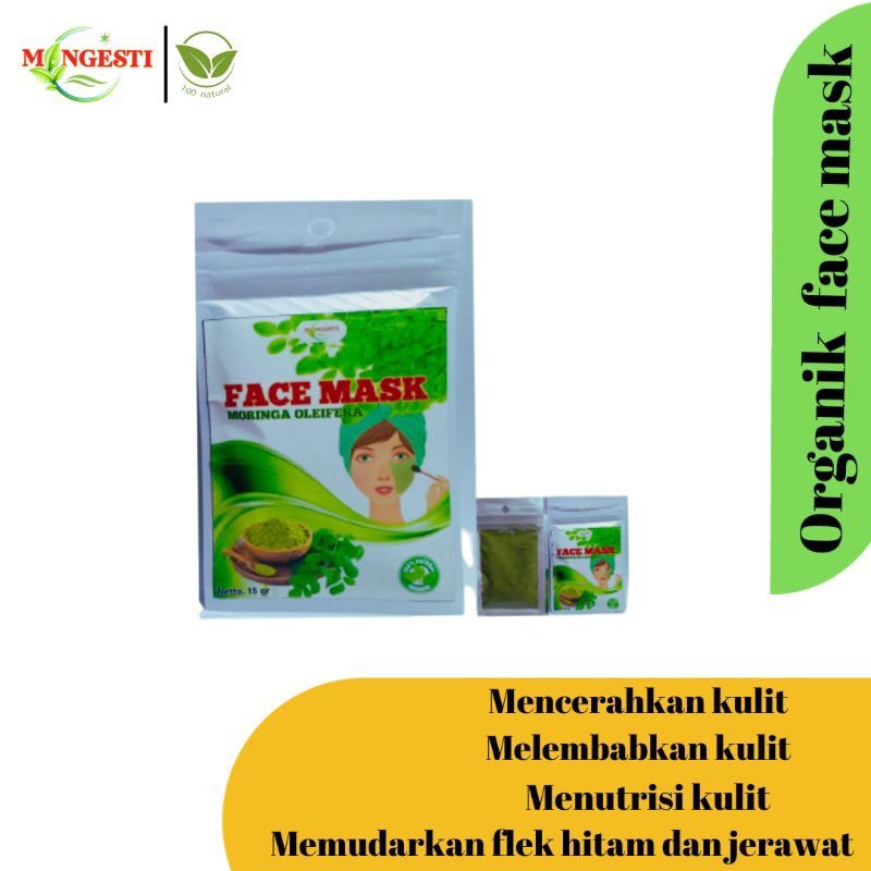 [ Murah ] masker wajah organik/masker daun kelor/kelor/mask glow
