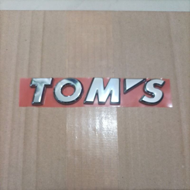 Emblem TOM'S tulisan emblem Etios Tom's original