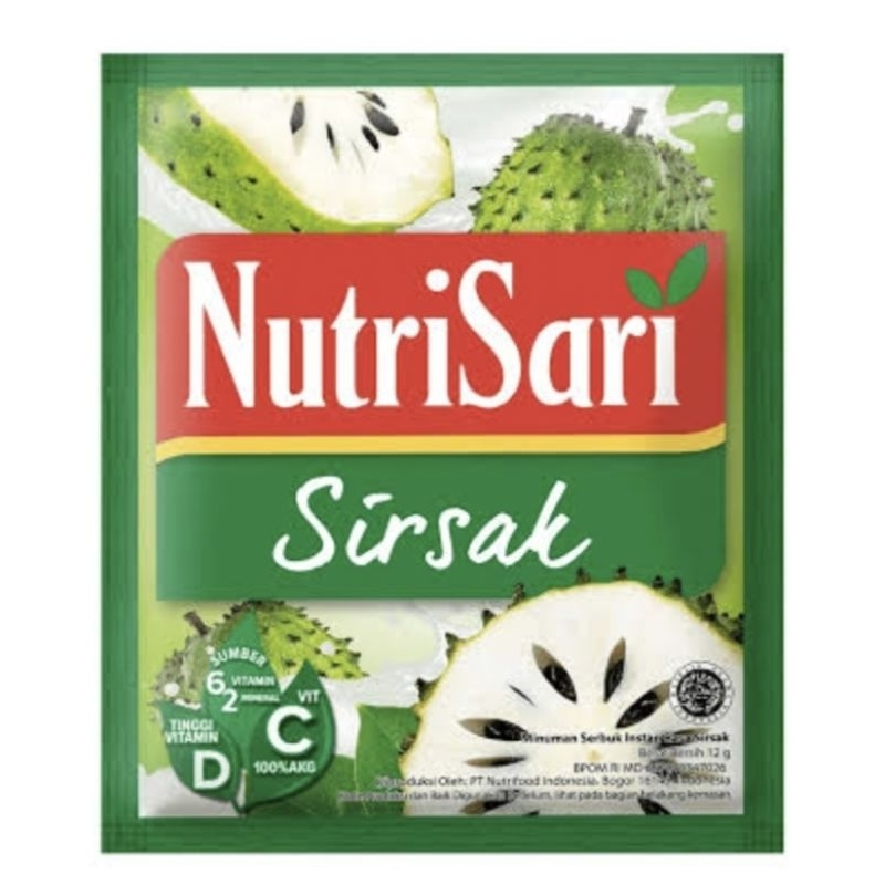 

Nutrisari Sirsak 1 Renceng / Nutri Sari 10 Sachet / Sashet / Pcs