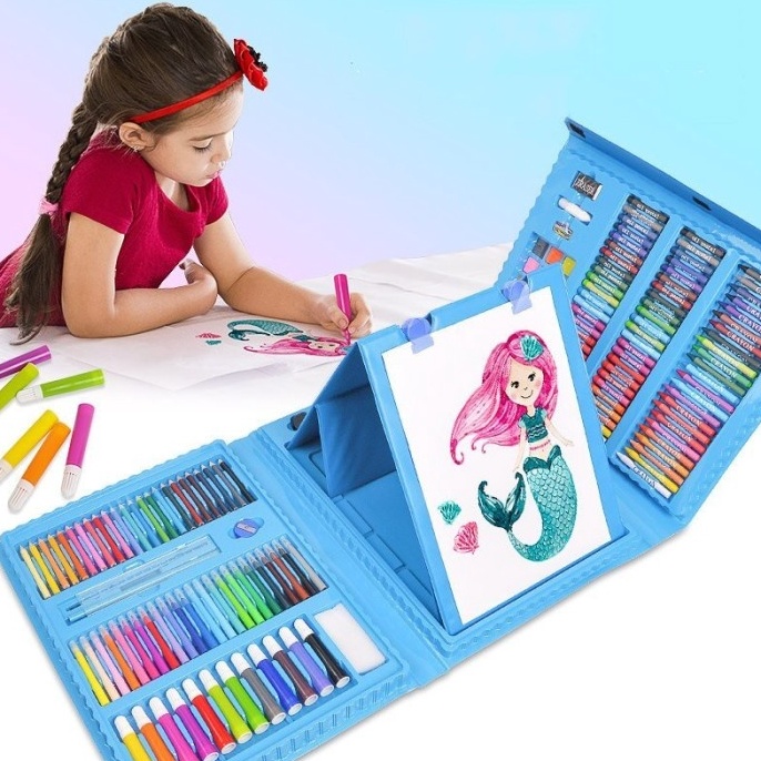 

Diskon promo Super Mega Art Set Alat Gambar Tulis Anak Crayon Pensil Warna 28 Pcs CVS