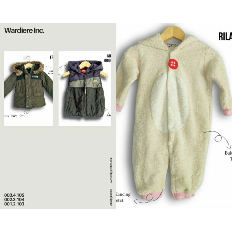 [PL] Hoodie Anak Tebal Winter / Jumper Anak / Coat Anak Bayi Balita Remaja / Wool / Parasut / Brand 