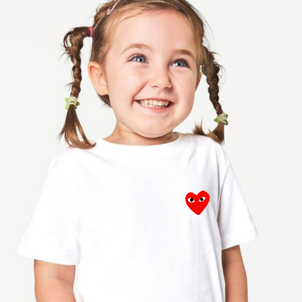 kaos anak branded laki laki perempuan motif premium play kaos cdg