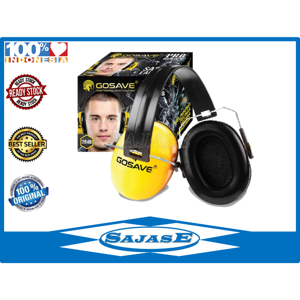 Earmuff Safety Gosave Pro Series Pelindung Telinga GoSave Safety Earmuff