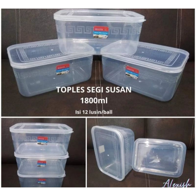 TSB Tempat Kue Toples Multipack1800ml Toples Plastik