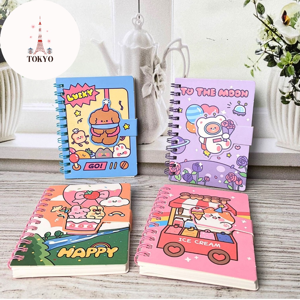 

Buku Spiral Ukuran A7 Karakter Premium Dengan Penutup BK-1077 Notebook Alat Tulis Kantor Sekolah