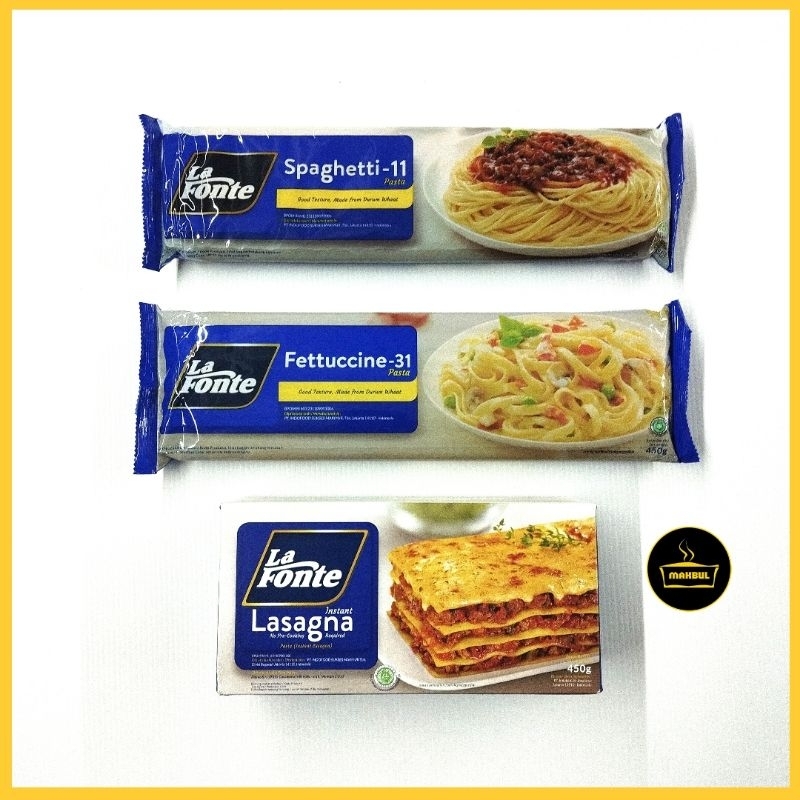 

La Fonte Spaghetti-11, Fettuccine-31, Lasagna 450gr