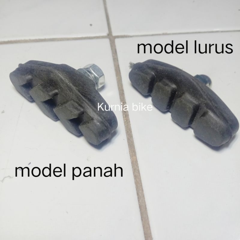 kampas rem u brake karet rem sepeda BMX mini jengki dll