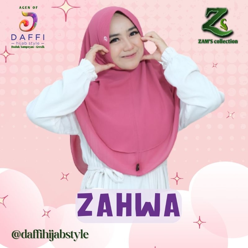 Zc ZAHWA best seller sepanjang masa | Daffi Hijab