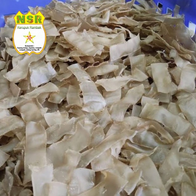 

Kerupuk Rambak NSR Mentah 1kg / Rasa Bawang / Tempe / Stick
