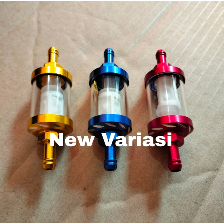 PROMO Filter Bensin Motor Variasi Kaca Saringan Bahan Bakar Cocok ke Semua Motor Beat Vario Scoopy M