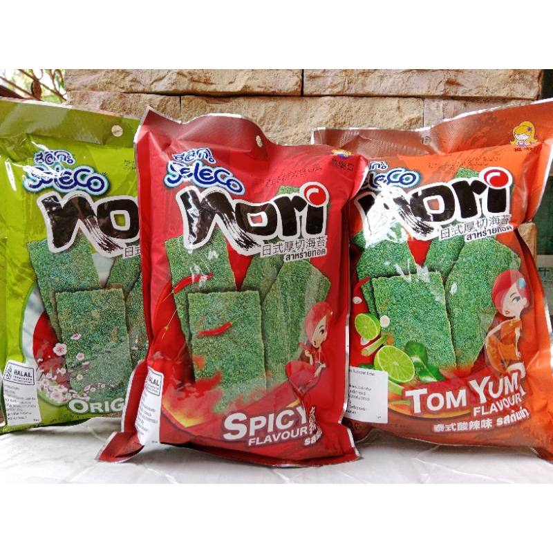 

Seleco Nori Seaweed 36 gram / Original / Spicy / Tom Yum / UKURAN BESAR