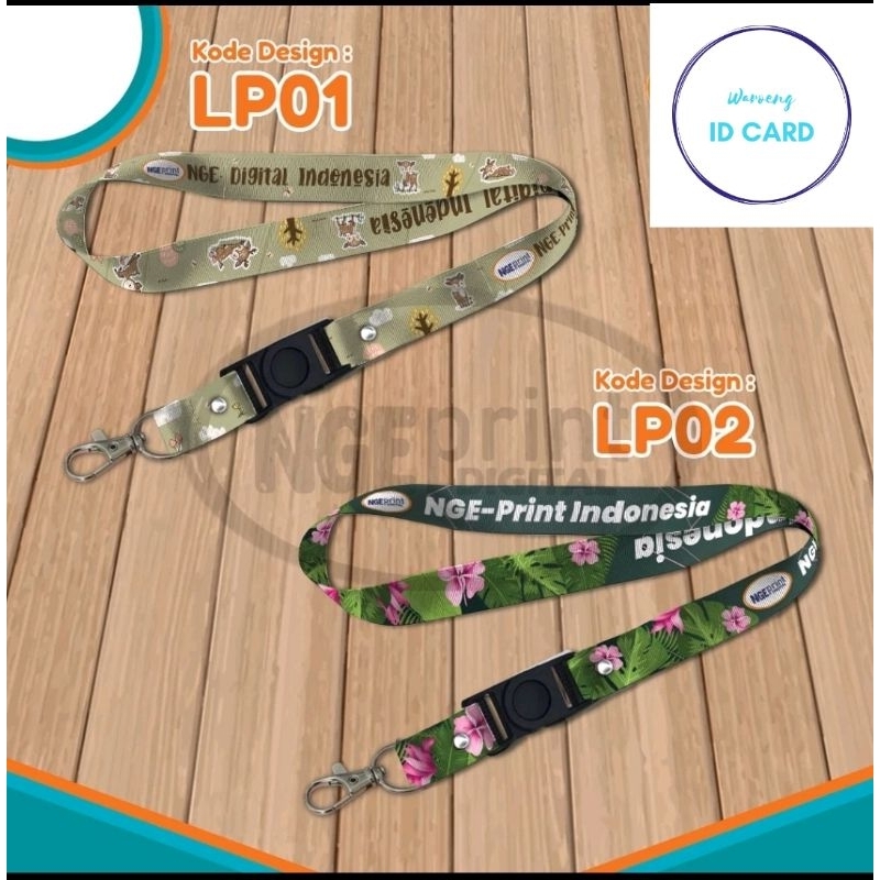 

[BISA SATUAN] Tali ID CARD custom/LANYARD custom/Cetak 2 sisi bahan Tali Tissue Premium