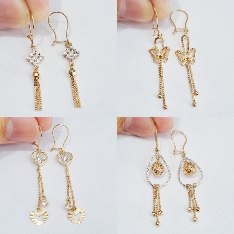 Anting Emas Kawat Panjang Kadar 70% 700 16K - DT