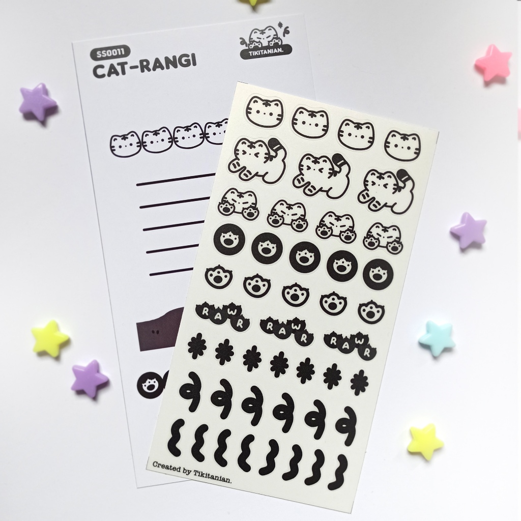 

Sticker Sheet Kucing Cat-Rangi Jurnaling dan Deco by Tikitanian