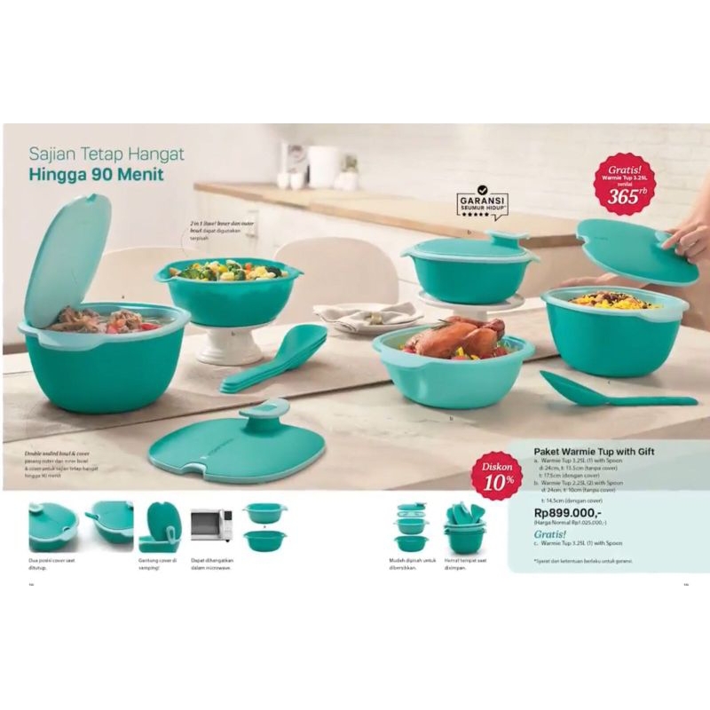 Warmie tupp set tupperware
