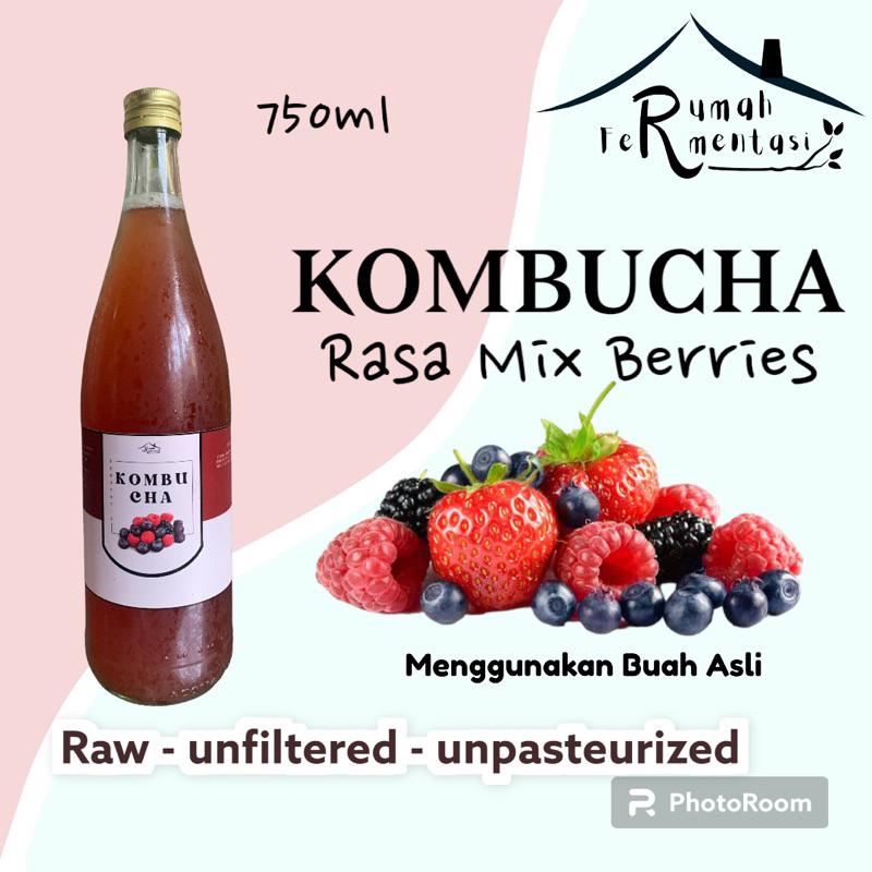 

750ML KOMBUCHA RASA MIX BERRIES