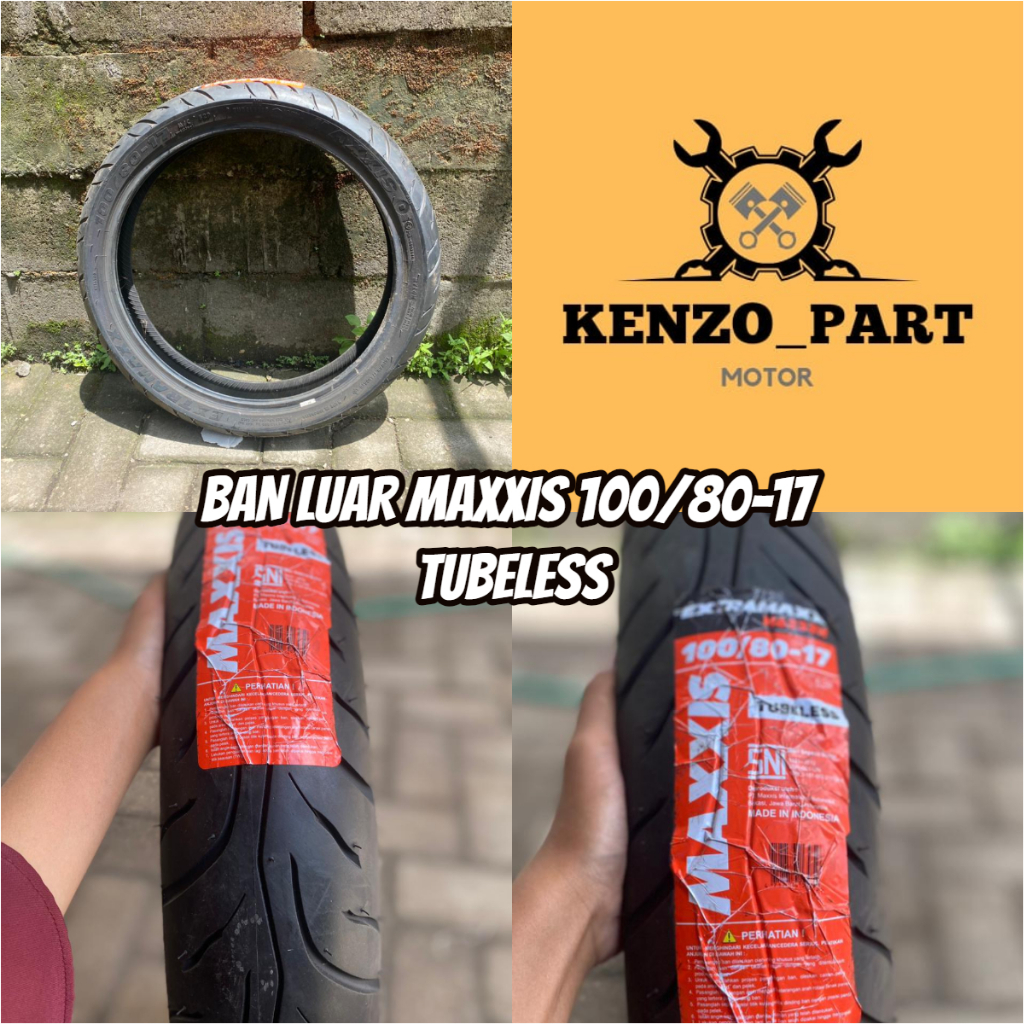 BAN LUAR MAXXIS M6233 100/80-17 TUBLESS || BAN LUAR MOTOR RING 17 MAXXIS M6233 100/80-17 TUBELESS