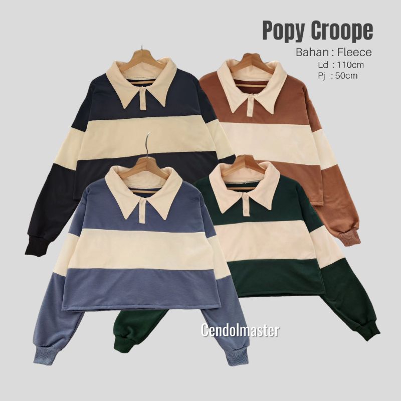 Popy Croope sweater / Sweater crewneck / Sweater murah