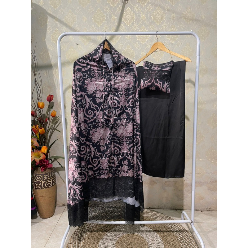 Mukena silk armani renda