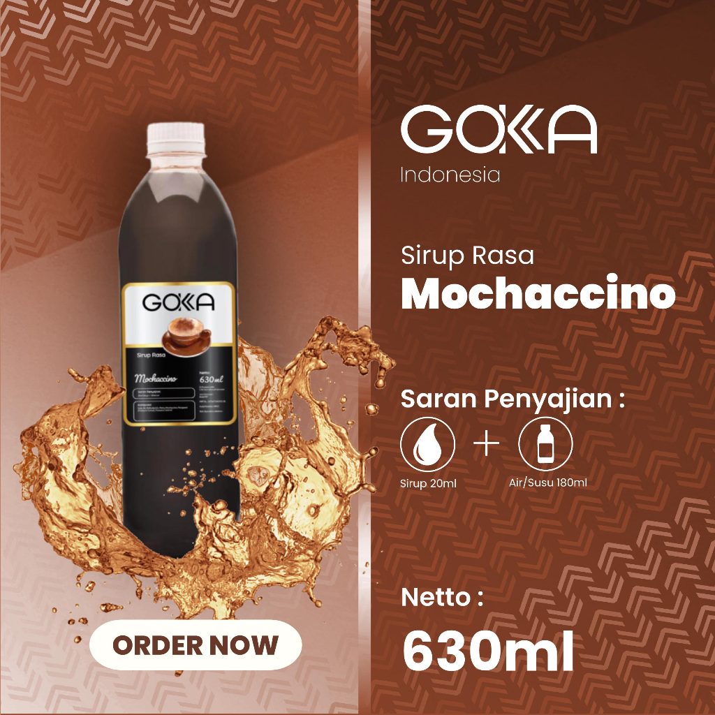 

Minuman Sirup Mochaccino Gokka / Gokka Syrup Rasa Mochaccino 630ml