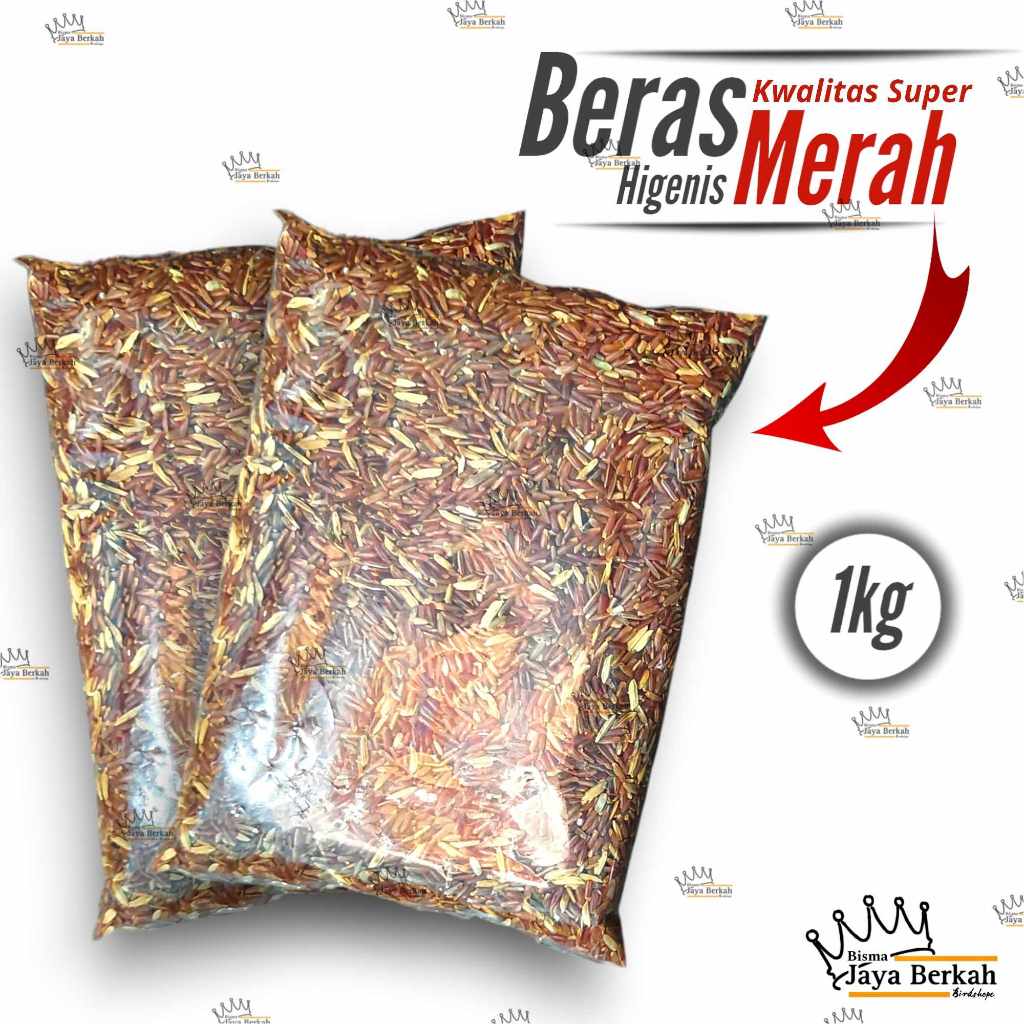 

BERAS MERAH SUPER PILIHAN HIGENIS 1 KG PAKAN HEWAN PELIHARAAN