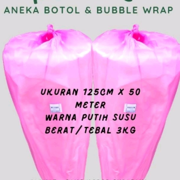 

bubble wrap 3kg Warna Putih Susu Tebal Berkualitas