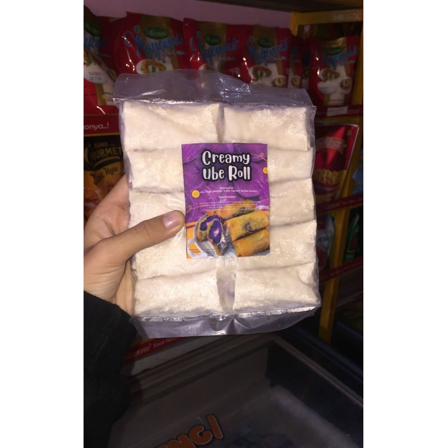 

Creamy ube roll