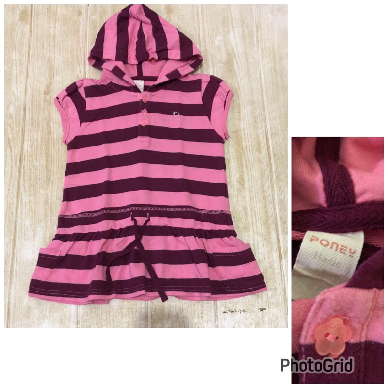 dress hoodie anak sz 3y poney
