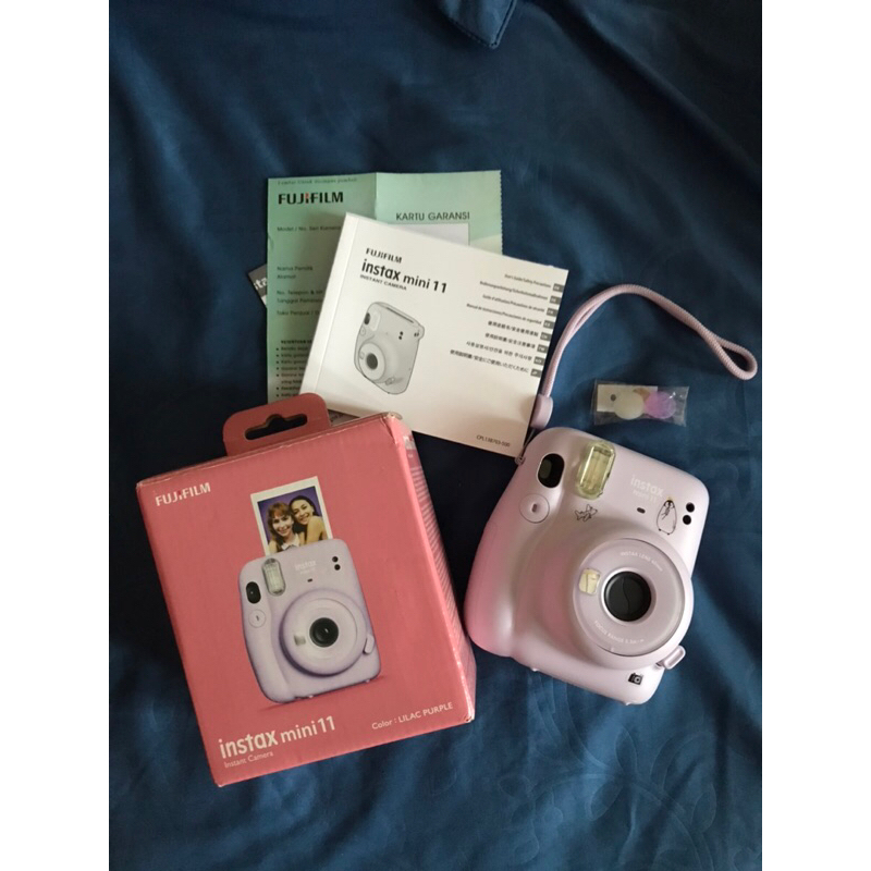 preloved instax mini 11, instax mini 11 second purple