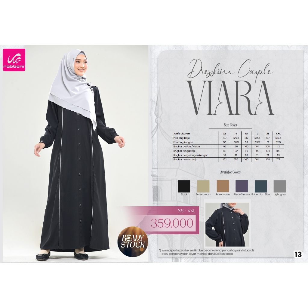 Dress Muslim/Gamis Couple Viara Original Rabbani