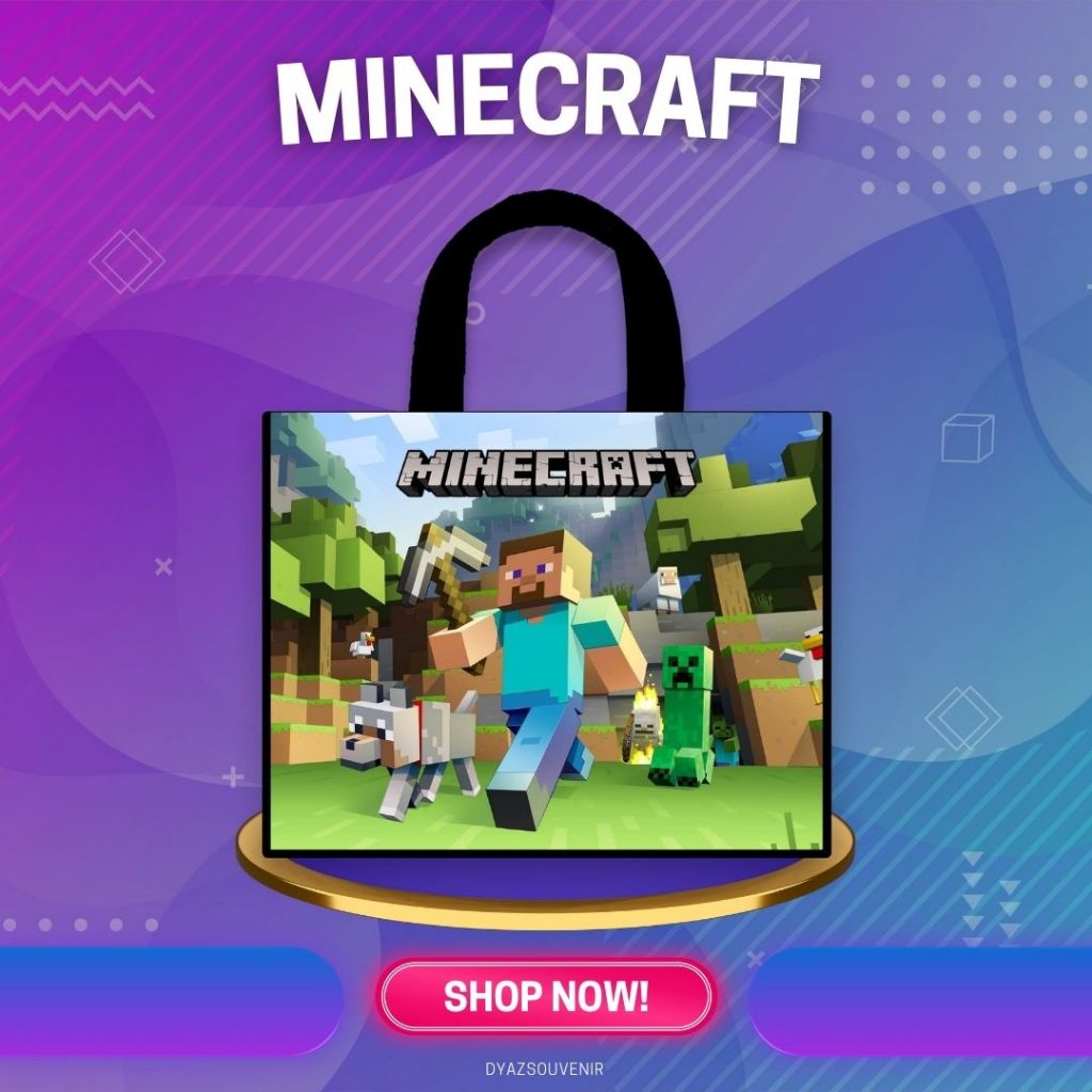 

Tas Birthday Minecraft Goodiebag New Stylish