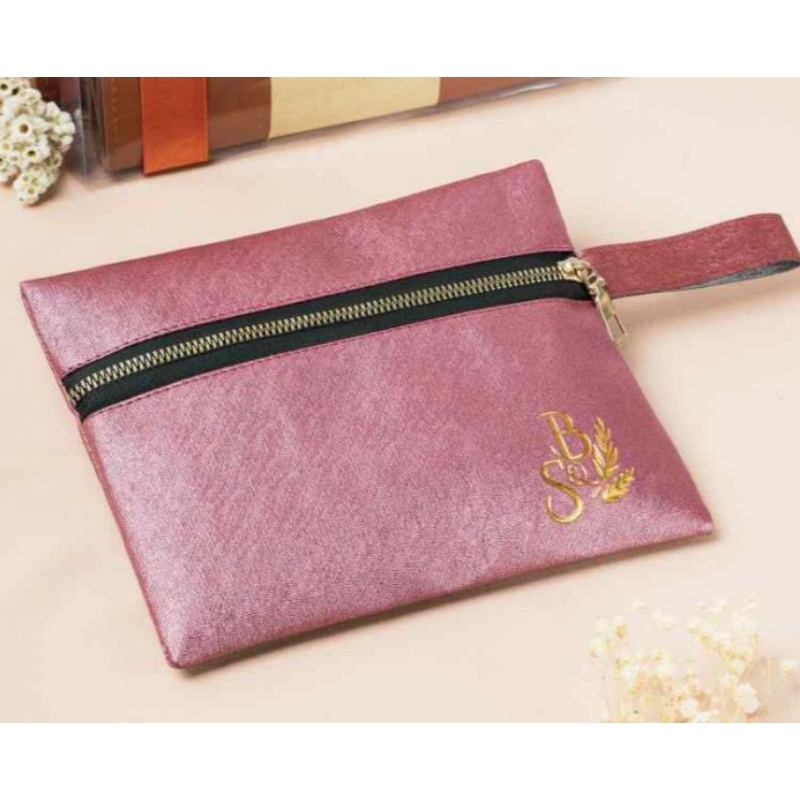 Souvenir Pouch Zipper Prada Metalik/Souvenir/Pouch/Wedding