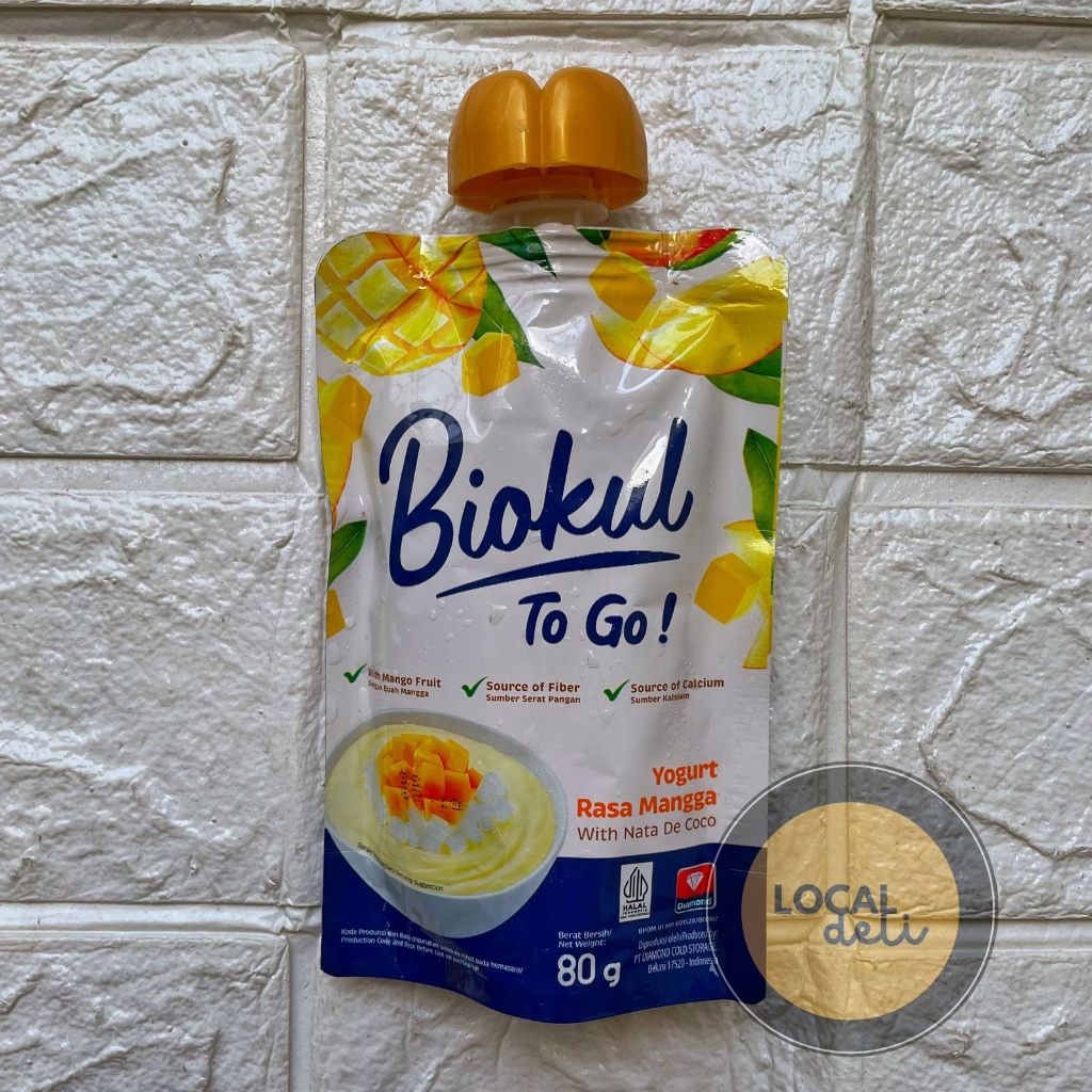 

Biokul Yoghurt To Go Mango 80gr / Yogurt Biokul To go 80gr Rasa Mangga