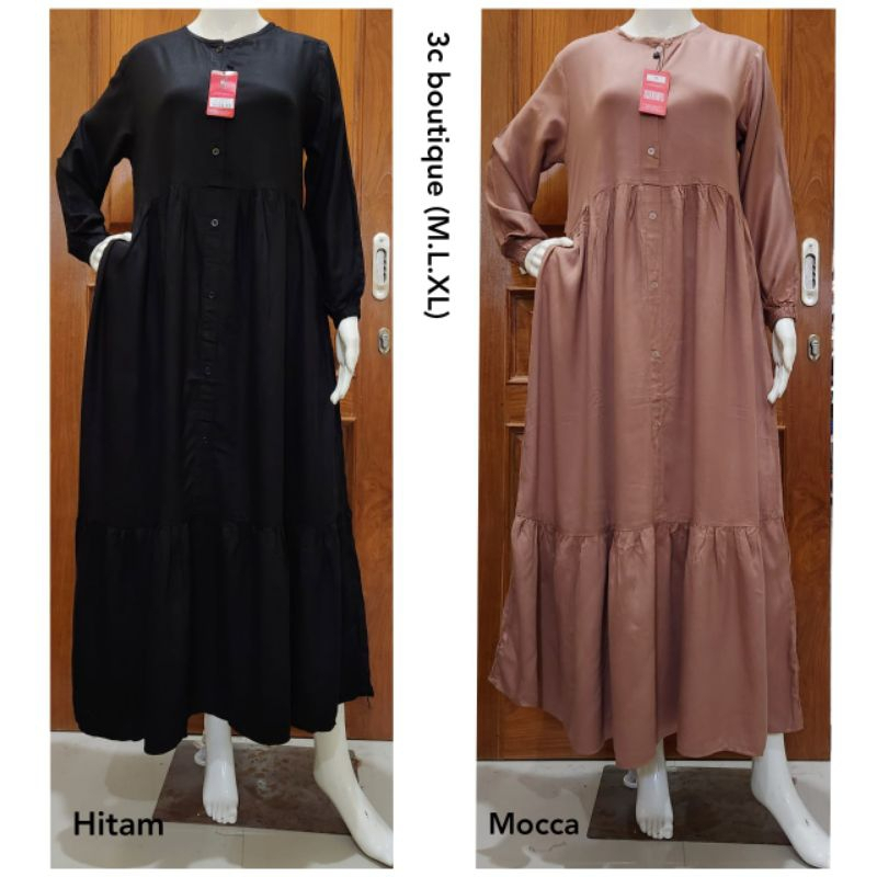 Gamis 3b Rempel Polos Gamis Rayon Twill Gamis premium