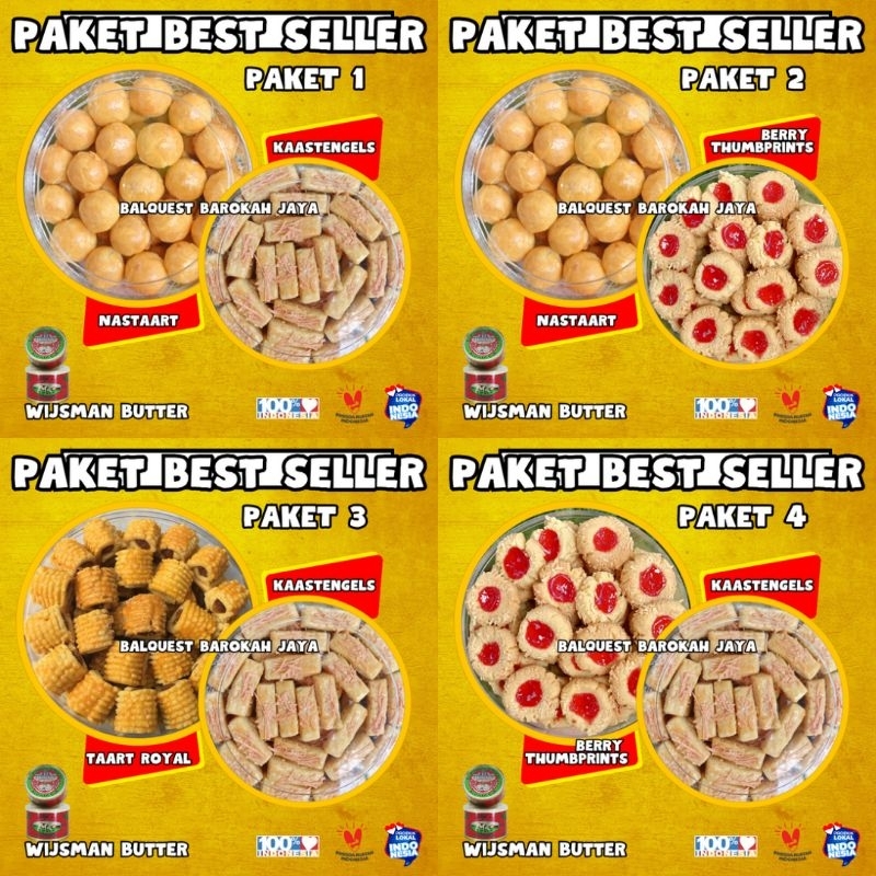 

Paket 2 Toples Kue Kering Best Seller | 500 gram