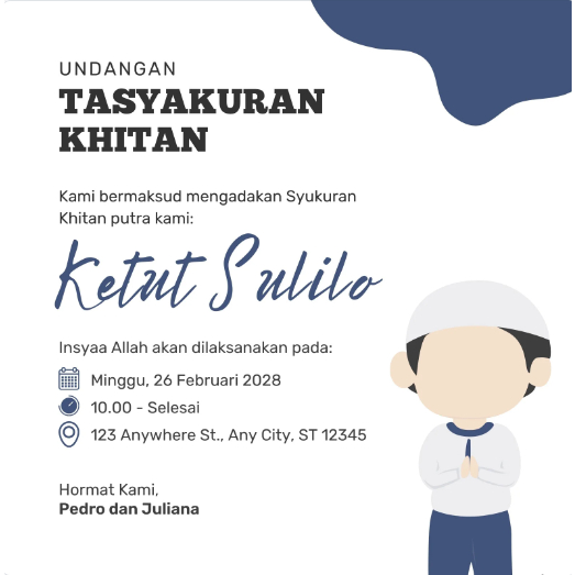 stiker khitanan / stiker khitanan nasi box / stiker label